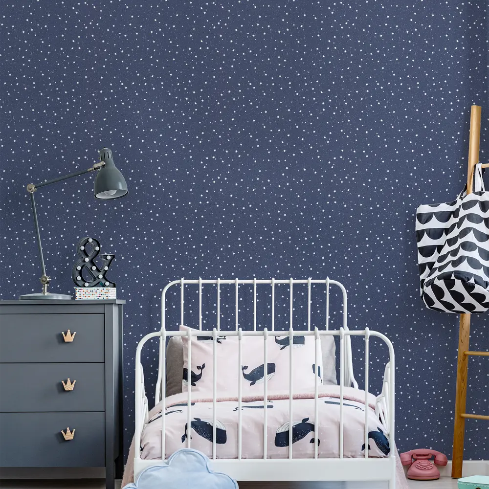 Обои флизелиновые Home Color Wonderful синие 1.06 м HC71536-56 светящиеся в темноте 82770569 STLM-2208851 - Вид №5