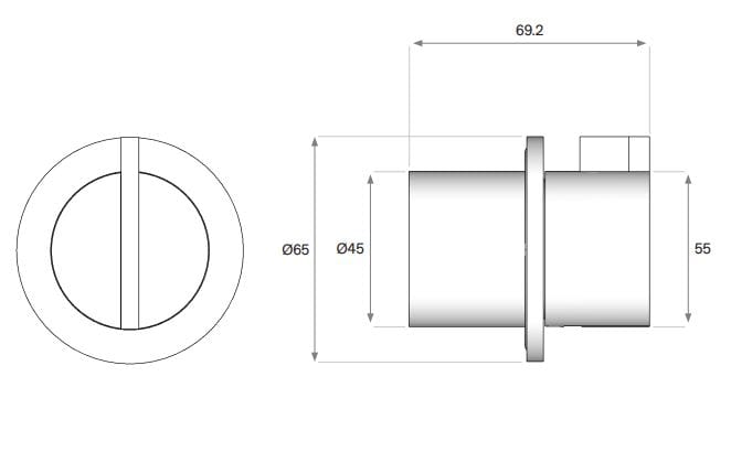 Термостатический смеситель для душа из нержавеющей стали COCOON Piet Boon ARCH-00017706 - Вид №2