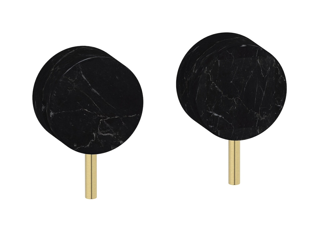 Встроенный смеситель для душа на 2 отверстия на 1 потребителя. WE ARE IB mr400is_2 Brushed Pale Gold Marmo