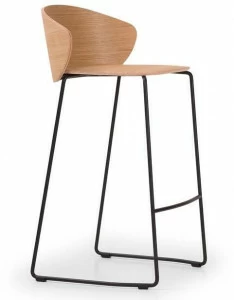 True Design Штабелируемый табурет из стали и салазок из дерева Not wood Nt 6505