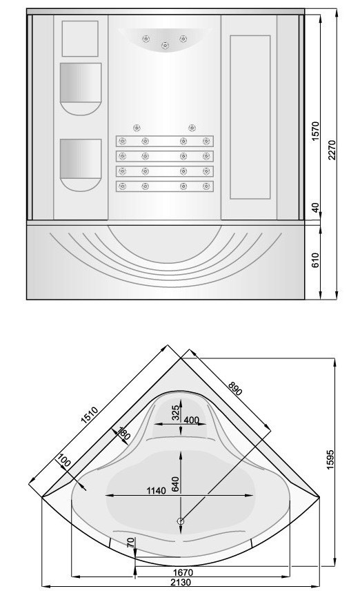 PKA9510S01C0000 Classic collection душевая кабина Pool Spa Santreyd 1718 - Вид №1