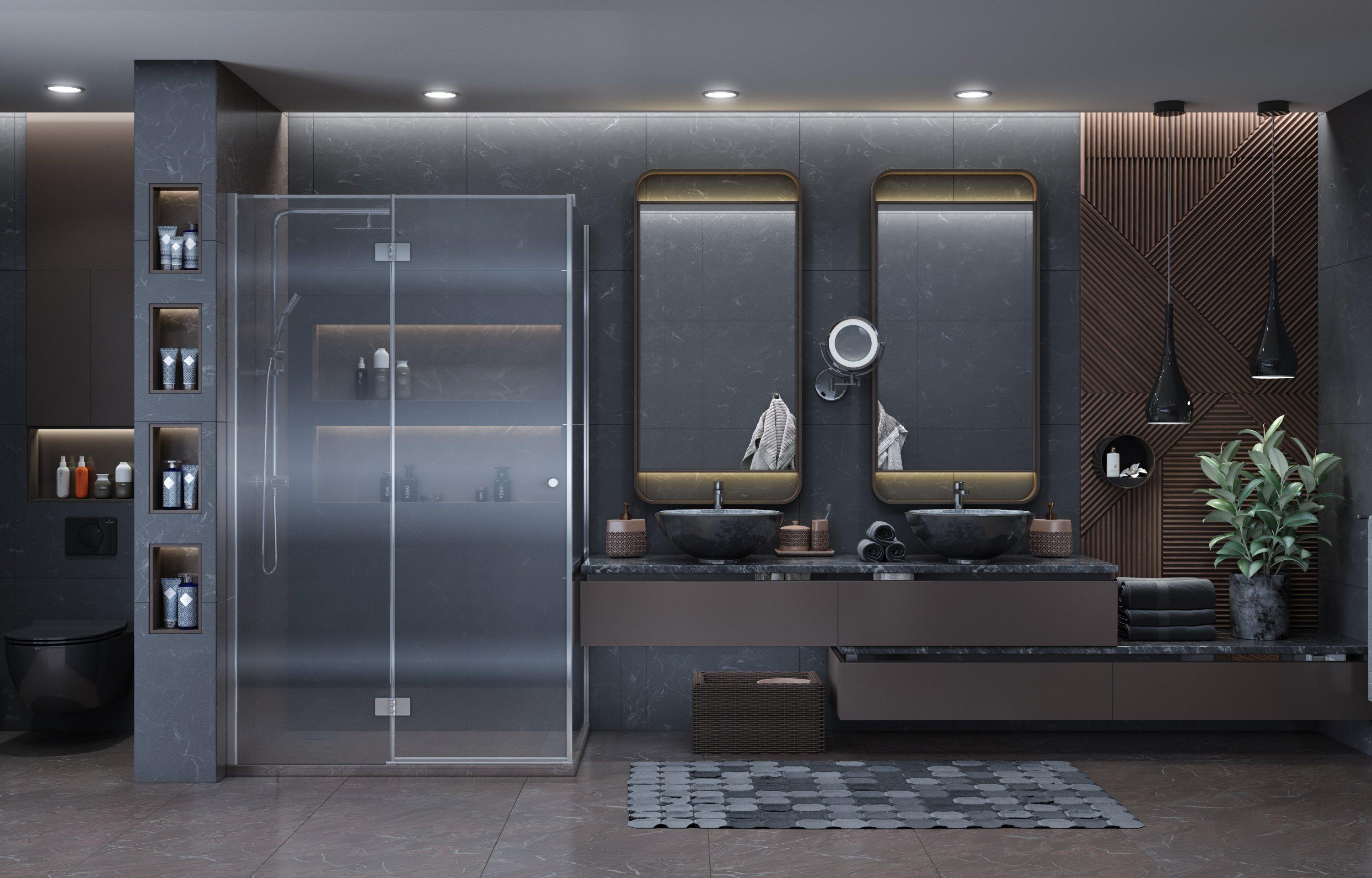 Душевое ограждение Ambassador Diamond 12011108L (1200x900x2000), 1 место - Вид №2