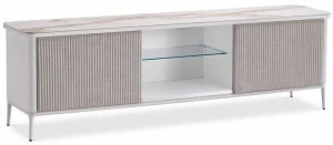 Midj Буфет деревянный с распашными дверцами и керамической столешницей Lea