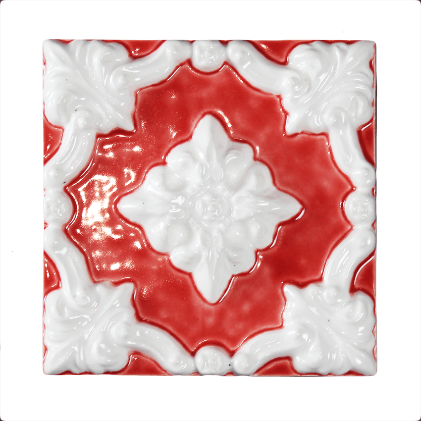 Двухцветная плитка с поливным фоном PROVANSFAIENCE sun-id-994469 - Вид №1