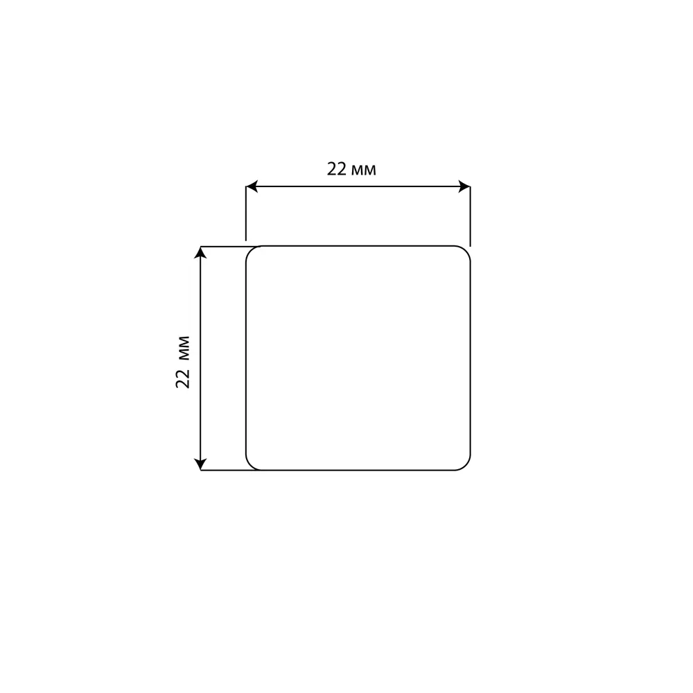 Накладка на мебельные ножки KONSENSA 8 мм прямоугольные фетр цвет белый STLM-2055709 - Вид №3