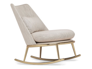 Кресло-качалка из ткани