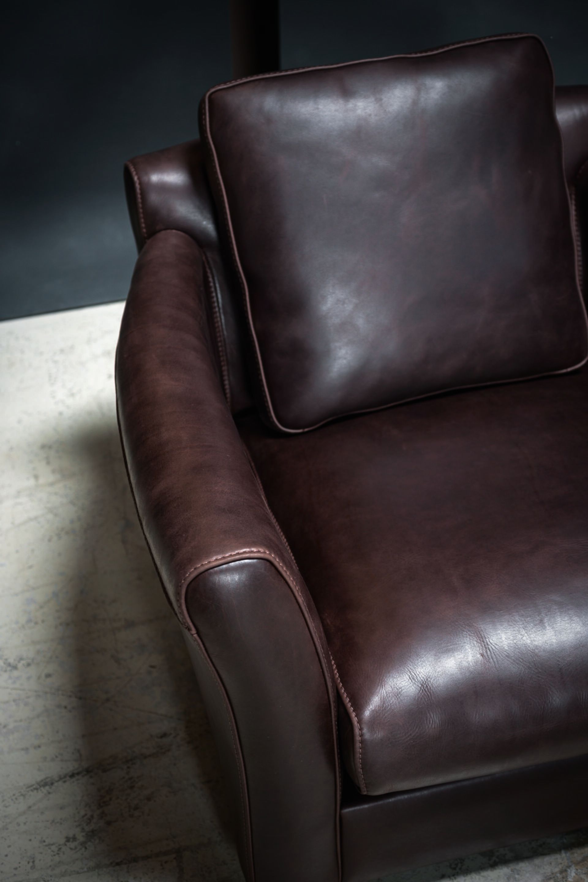 Кожаное кресло с подлокотниками Baxter DINER ARCH-00096330 - Вид №3