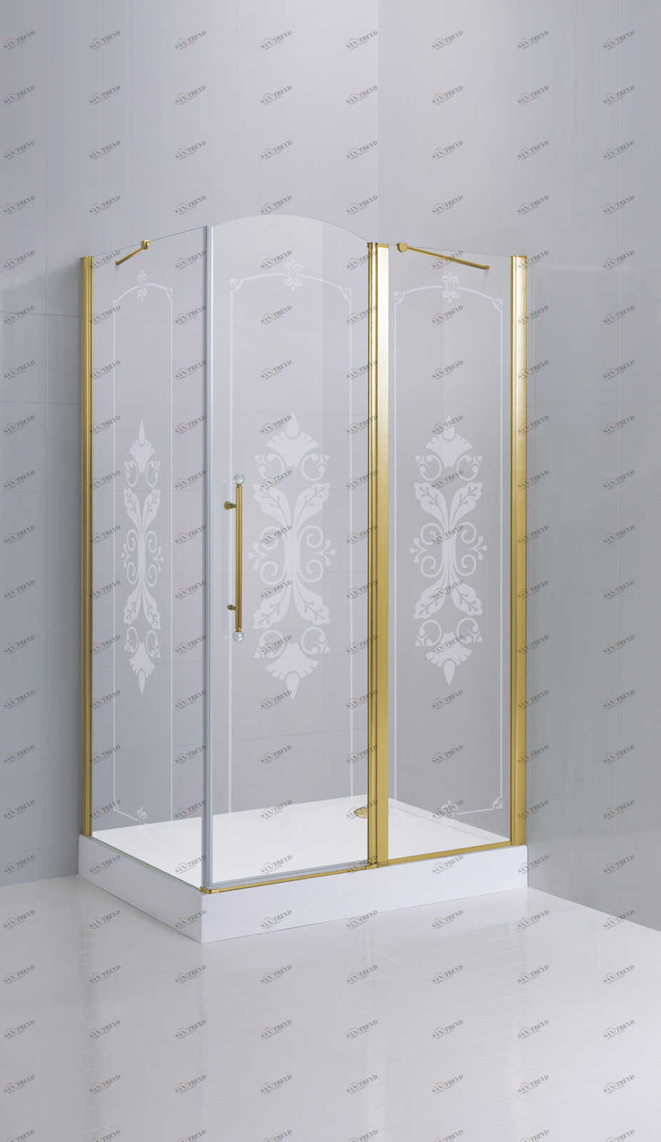 Душевой уголок CEZARES GIUBILEO-AH-11-100/80-CP-G-R