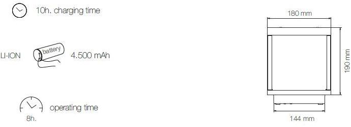 BENEITO FAURE Беспроводная лампа из алюминия с солнечной панелью sun-id-1456706 - Вид №8