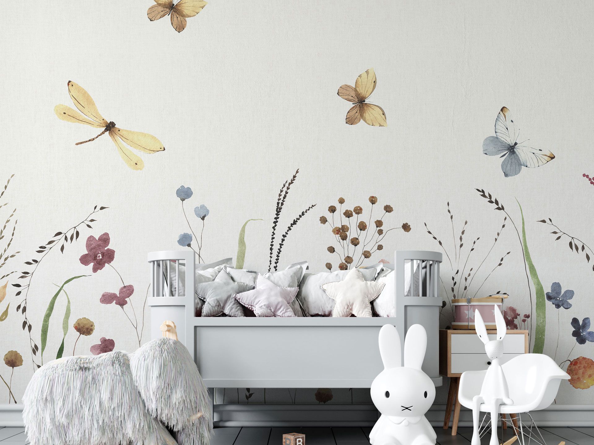 Детские панорамные обои с цветочными мотивами Rimura 2025 ARCH-00085675