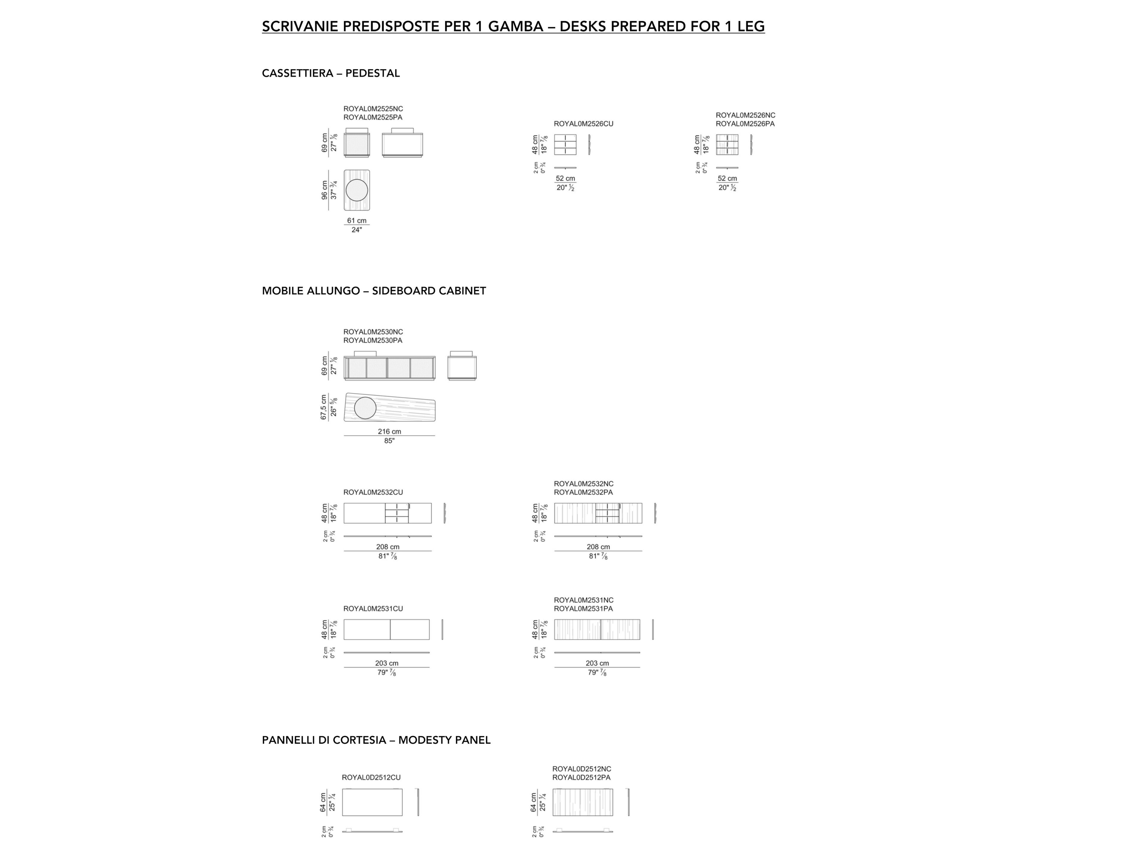 Деревянный исполнительный стол с системой кабельной втулки i 4 Mariani Royal ARCH-00129303 - Вид №5