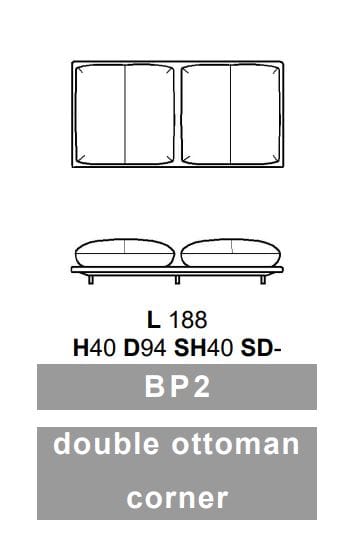 Мягкая скамейка из ткани Calia Italia Superior ARCH-00013905 - Вид №3