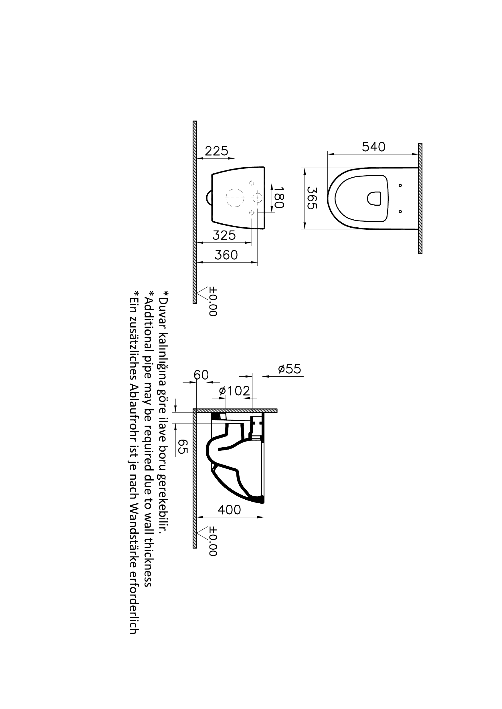 7748B083-0101 Биде Vitraglobal Sento - Вид №1