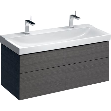 500.518.00.1 Шкафчик для раковины Geberit Xeno², шириной от 120 см, с четырьмя выдвижными ящиками Geberit  - Вид №5