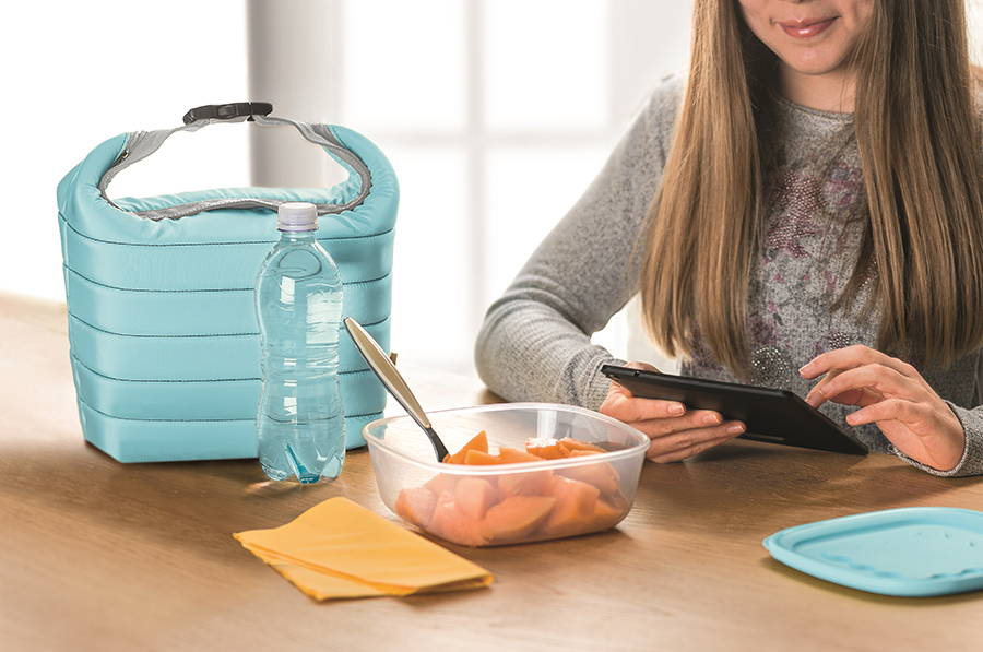 032950134 Набор из термосумки и контейнера handy, 1,4 л, голубой Guzzini  - Вид №1