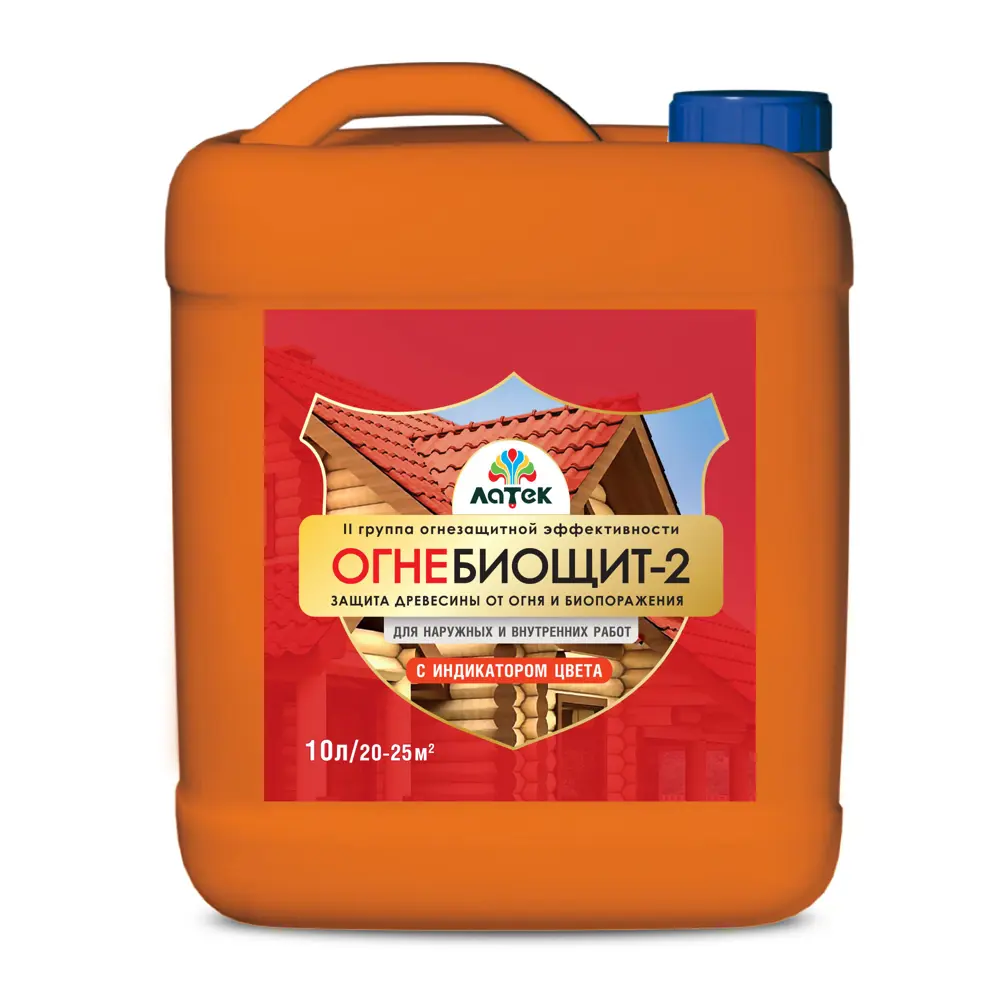 Пропитка Огне-Биощит II группы Латек, тонированный, 10 л STLM-2106488