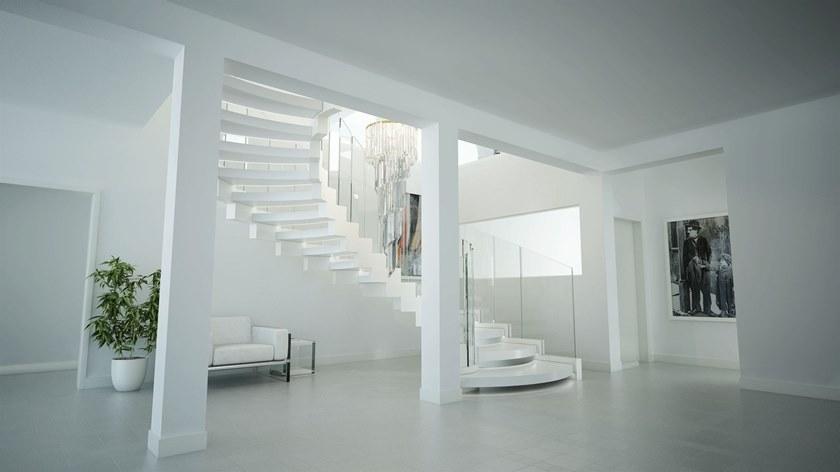 Siller Treppen Самонесущая открытая лестница из Corian® с двойной структурой Cobra sun-id-1475032 - Вид №4