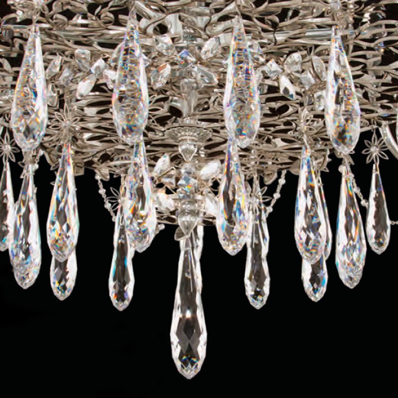 Люстра EK6508-48 S от Schonbek серебряная SCHONBEK ДИЗАЙНЕРСКИЕ 246664 Серебряный  - Вид №4