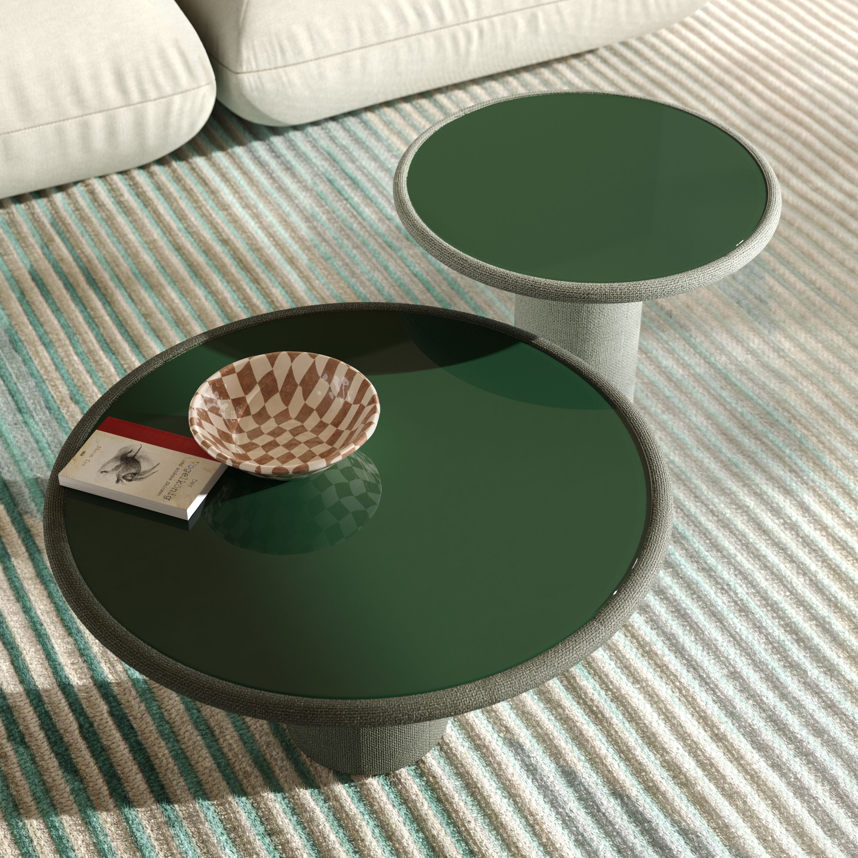 Круглый стеклянный журнальный столик COR ECHO ARCH-00112089 - Вид №3