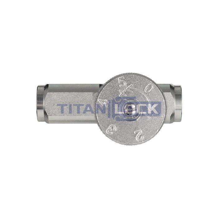 Гидравлический дроссель однонаправленный, 1/4", BP/BP, сталь, TL1WHT1/4FF TITAN LOCK  - Вид №5
