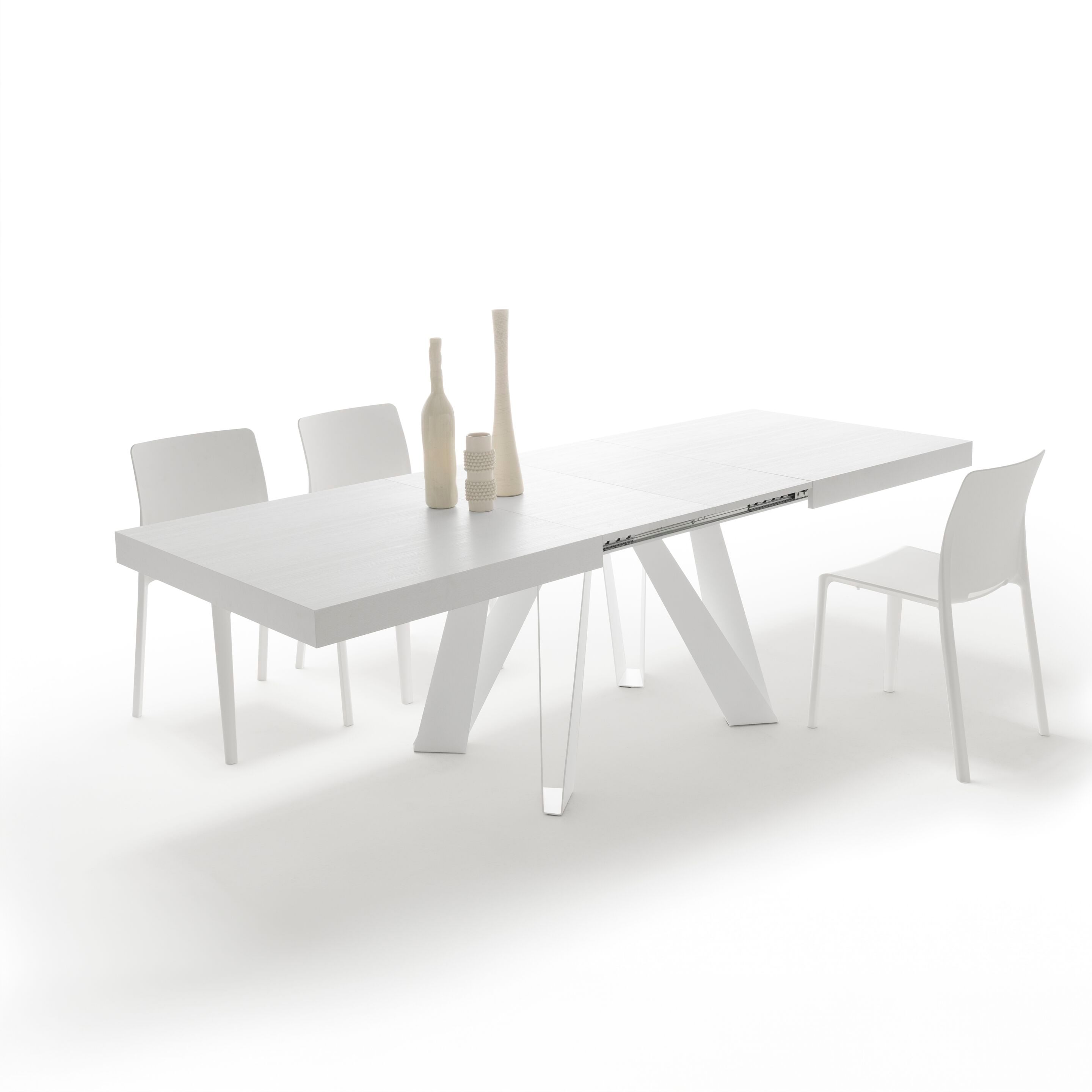 Выдвижной прямоугольный стол из железа с меламиновой столешницей Mobili Fiver ROMINA ARCH-00069646 - Вид №45