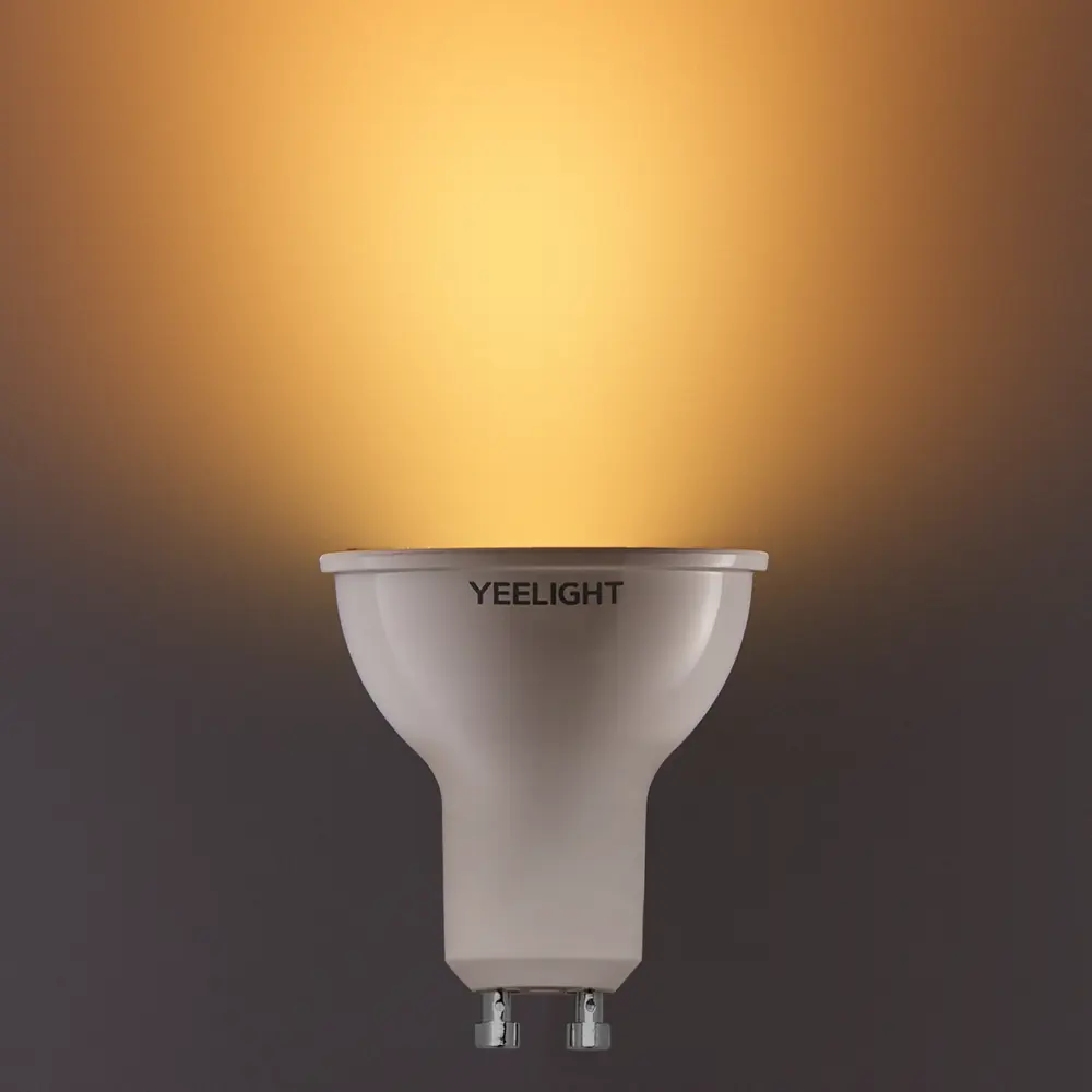 Набор умных ламп светодиодных Yeelight GU10 200-240В 5Вт спот прозрачная 350лм регулируемый цвет света RGBW для диммера 4 шт STLM-2119037 - Вид №3