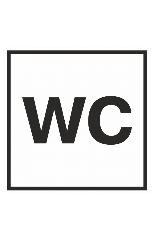 68770 Знак "Указатель туалета"  Различные знаки для общественных мест размер 100 х 100 мм Спецодежда 