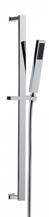 878 Прямоугольная направляющая в минималистском стиле с однофункциональным ручным душем и шириной 1500 мм. шланг с двойной блокировкой, конический 1/2 дюйма. Bongio Wellness