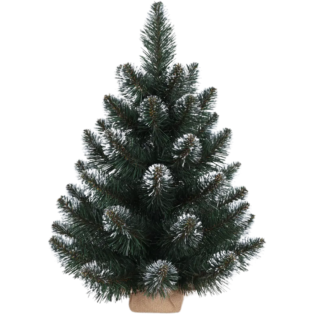 84534388 Ель искусственная Кавказская 60см с белыми кончиками STLM-1468186 НОВАЯ ЁЛКА  - Вид №1