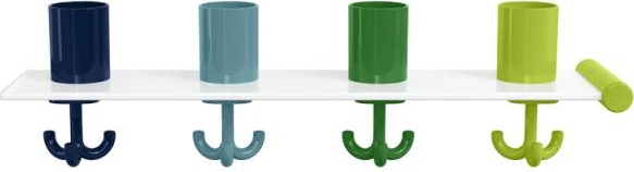 800.03.412 Набор удлинителей для держателей зубных щеток с крючком, 4 места HEWI Kids - Вид №3