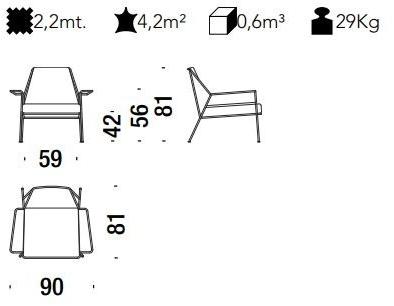 Moroso Стальное кресло с подлокотниками Work is over sun-id-1346151 - Вид №1