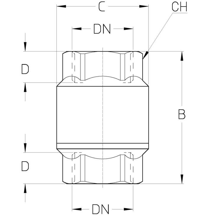 CIMBERIO CIM 30 38 Обратный клапан пружинный CIM 30  - Вид №1
