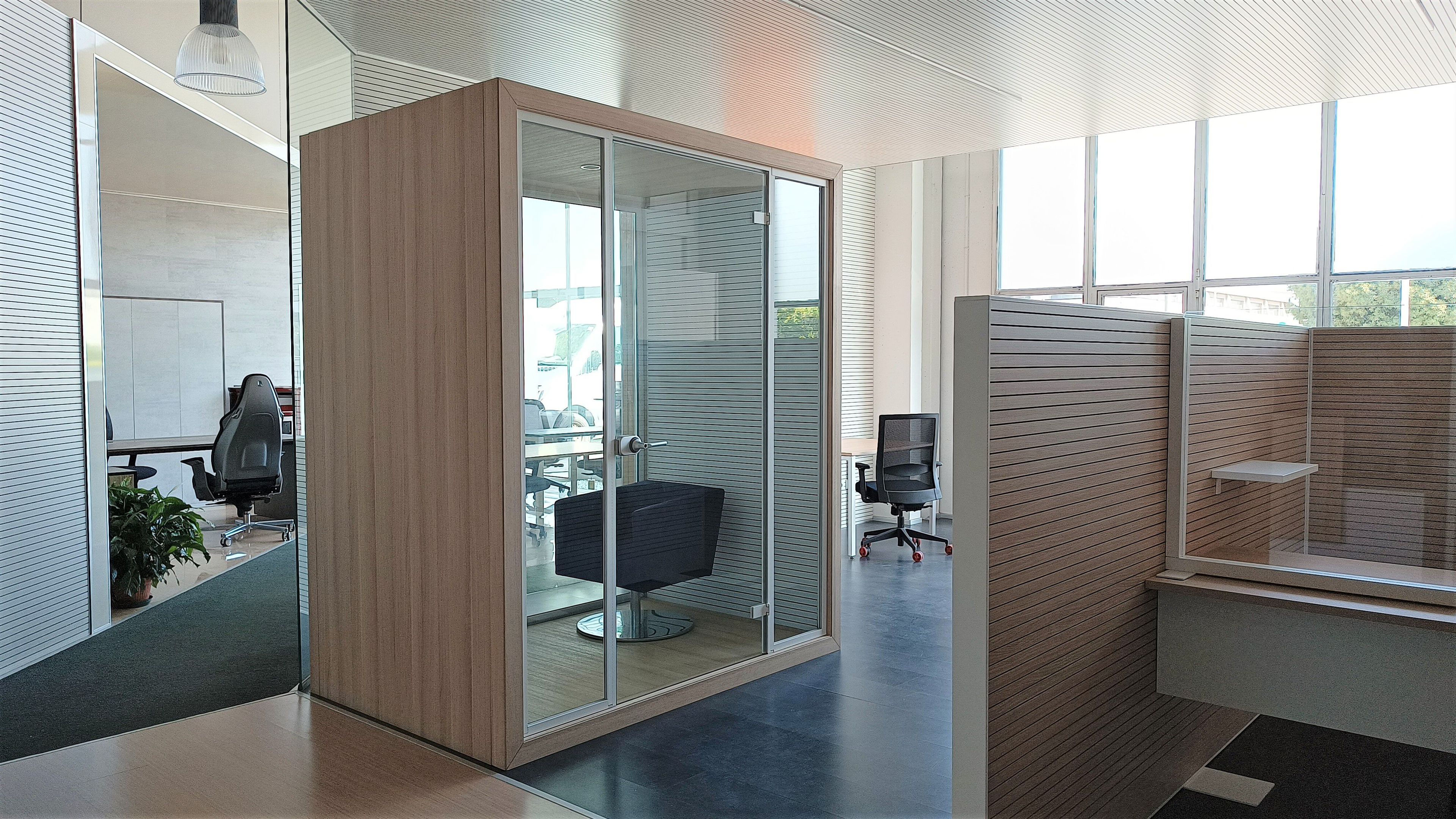 Многосторонняя акустическая офисная кабина со встроенным освещением Stefani Acoustic BOX ARCH-00095434 - Вид №10