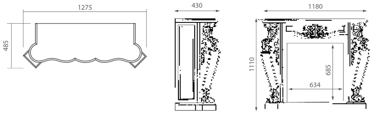 BRITISH FIRES Реконструированный каменный электрокамин в стиле Людовика xiv без вентиляционного отверстия sun-id-1385743 - Вид №1
