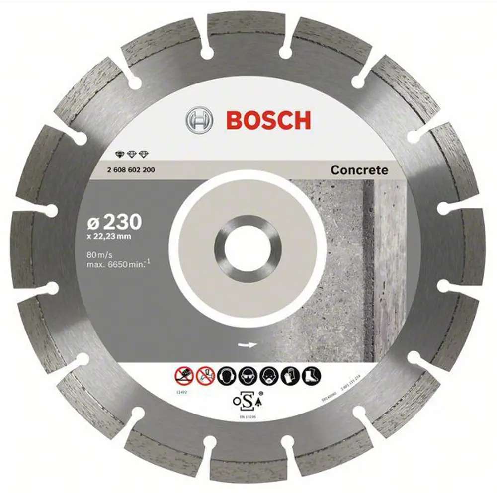 Набор дисков алмазных по бетону Bosch Standart 230x22.23 мм, 10 шт. 82857613 STLM-2200542 BOSCH PROFESSIONAL 