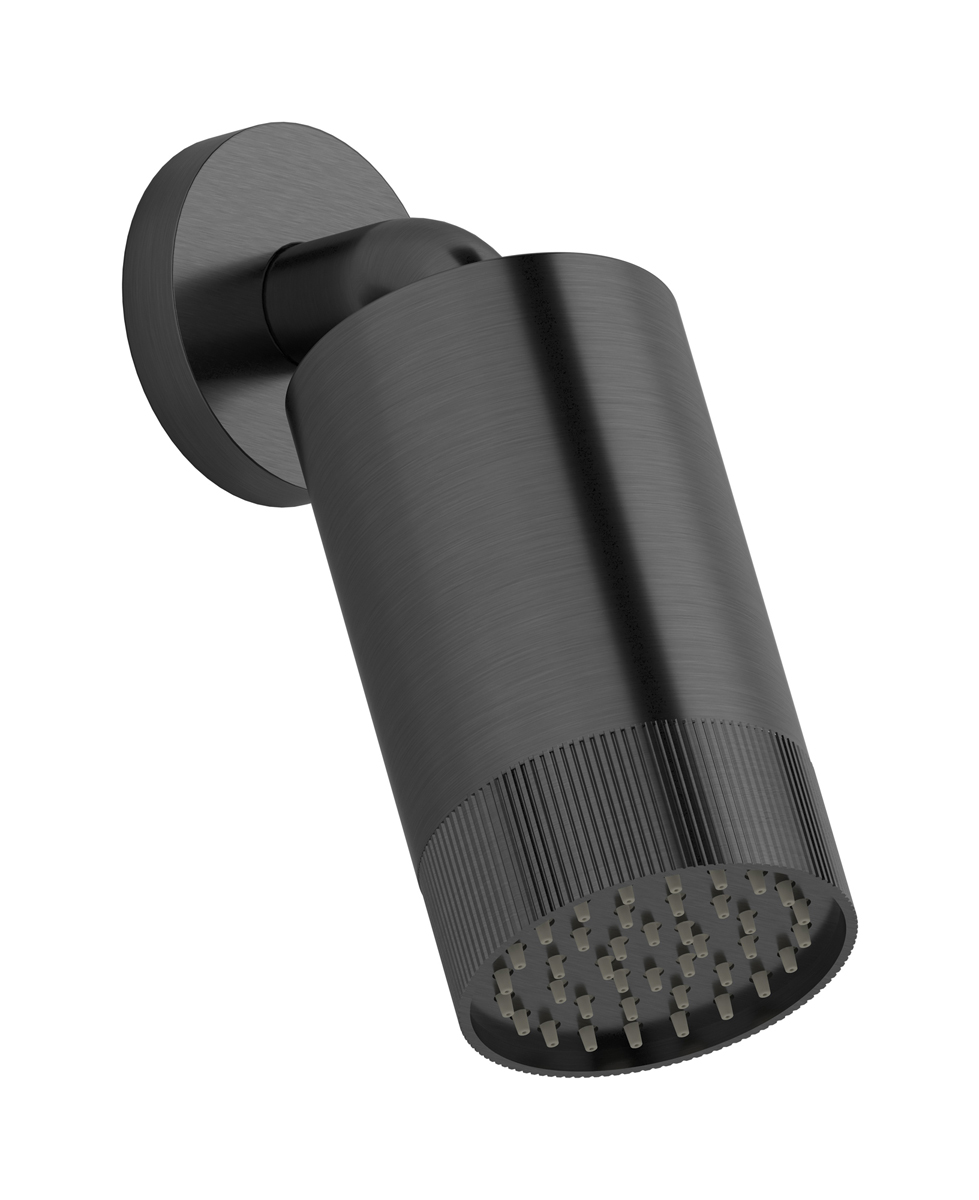 Верхний душ с Кронштейн для душа WE ARE IB ga085rs_1 Brushed Black Chrome Spot