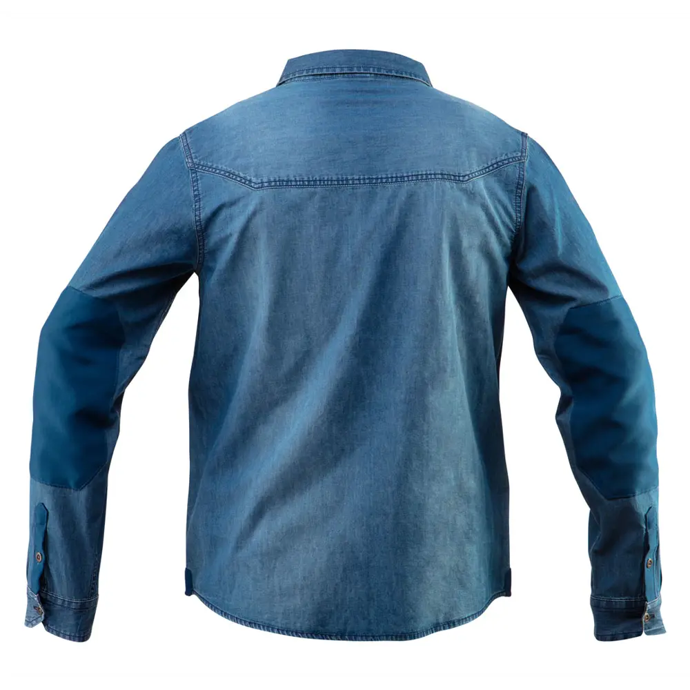 Рубашка Neo Tools Denim темно-синяя размер S рост 178 STLM-2109130 - Вид №1