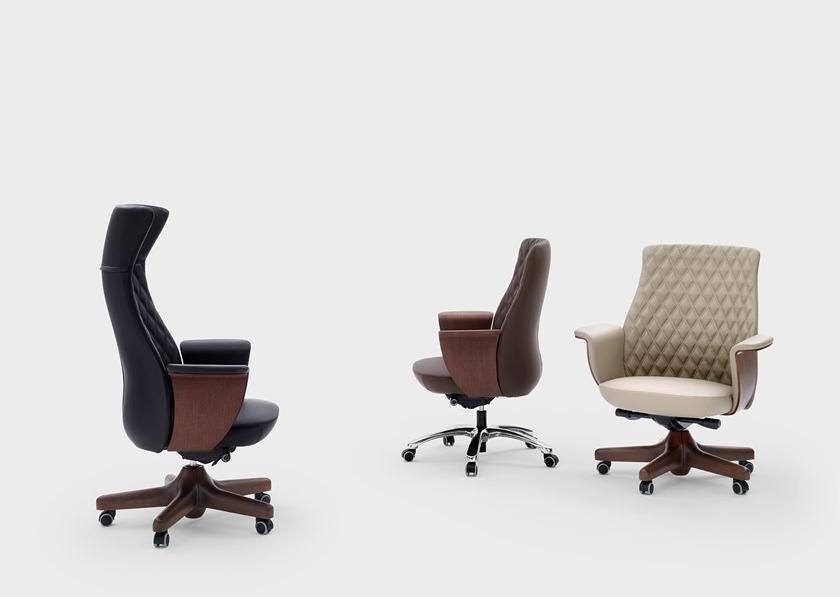 Viganò Кожаное кресло для руководителя со средней спинкой Charme sun-id-1465476 - Вид №2