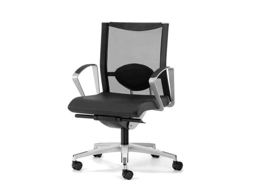 Офисное кресло с сетчатыми колесами и подлокотниками с 5 спицами TALIN Avianet ARCH-00137437