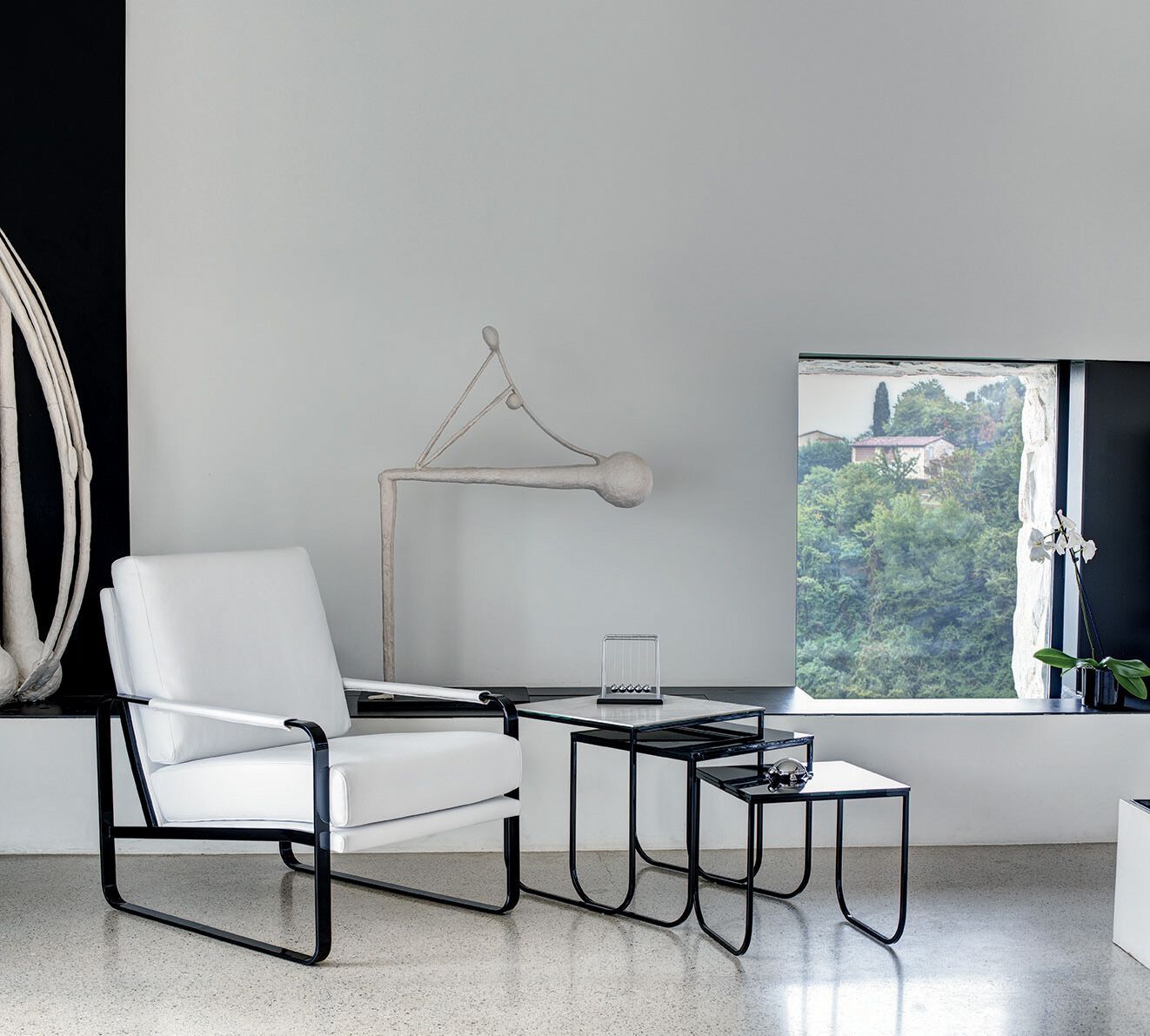 Кожаное кресло с подлокотниками Bontempi Casa CLARISSA ARCH-00014080