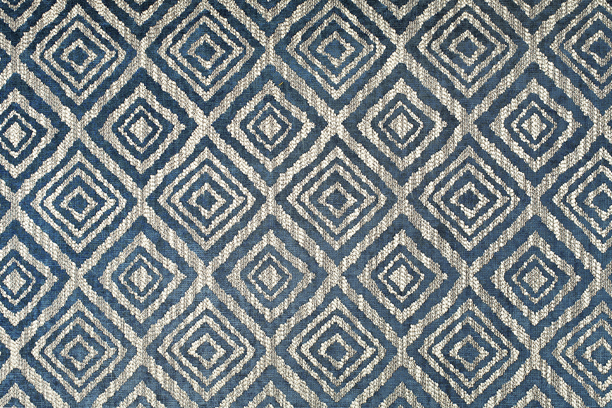 COLORISTICA Ткань мебельная  Шенилл  Claster Синий Claster I col.04 - Вид №1