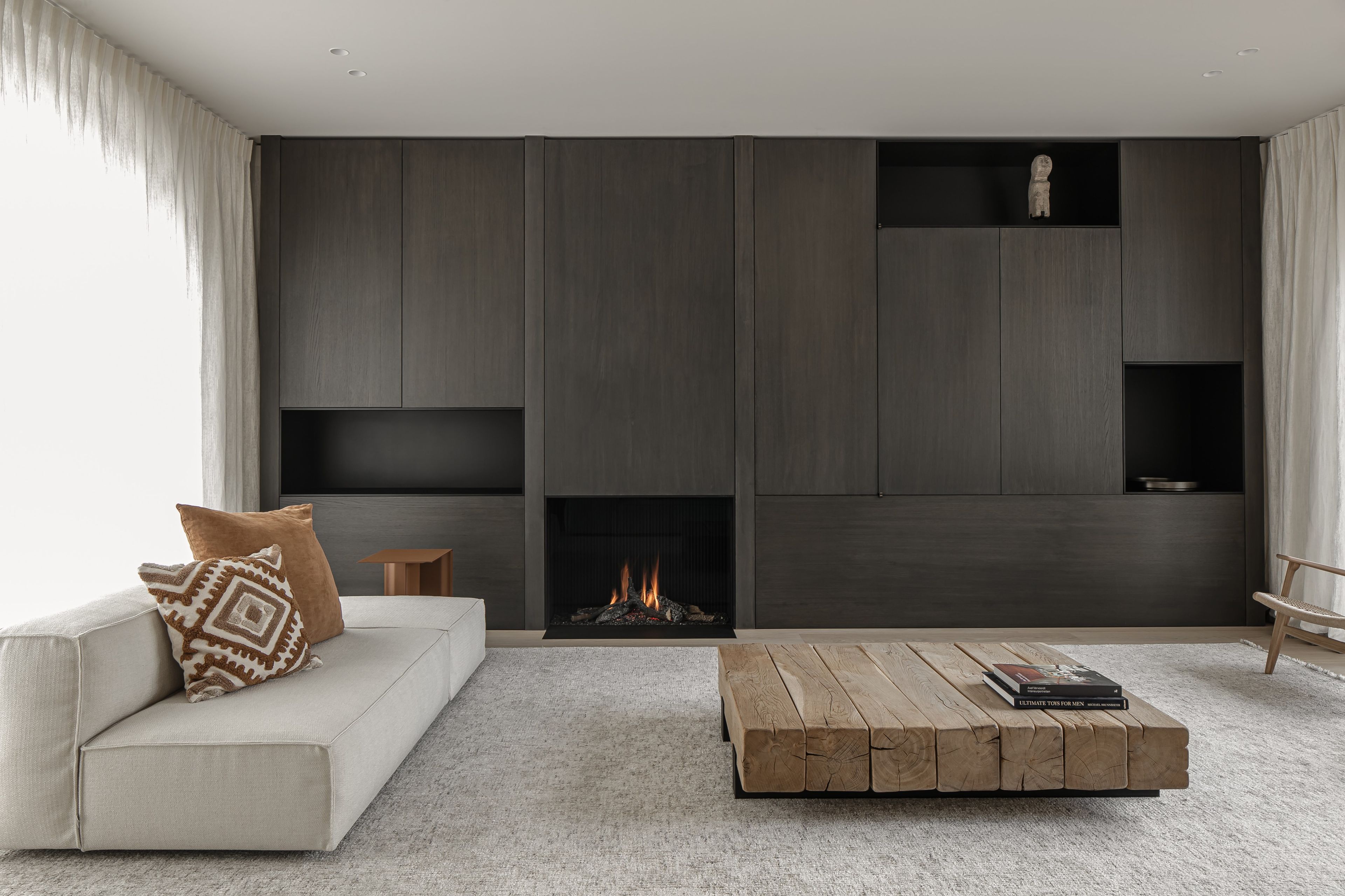 Газовый тройной фасадный камин Metalfire ARCH-00113245 - Вид №5