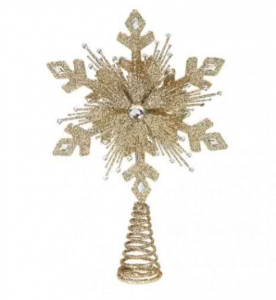 TR 24901 Верхушка снежинка для елки 33 см GOODWILL