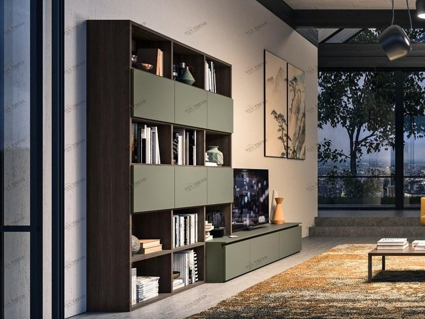 Composit Деревянная оборудованная стена с тумбой под телевизор Day system sun-id-1402558