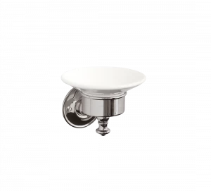 Gentry Home Настенный керамический подстаканник Kent Хром GH103262