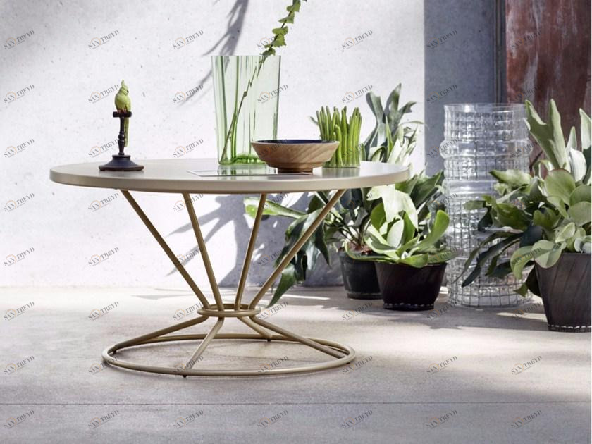 Roberti Круглый алюминиевый садовый столик Gravity 9885