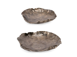 Круглый металлический лоток