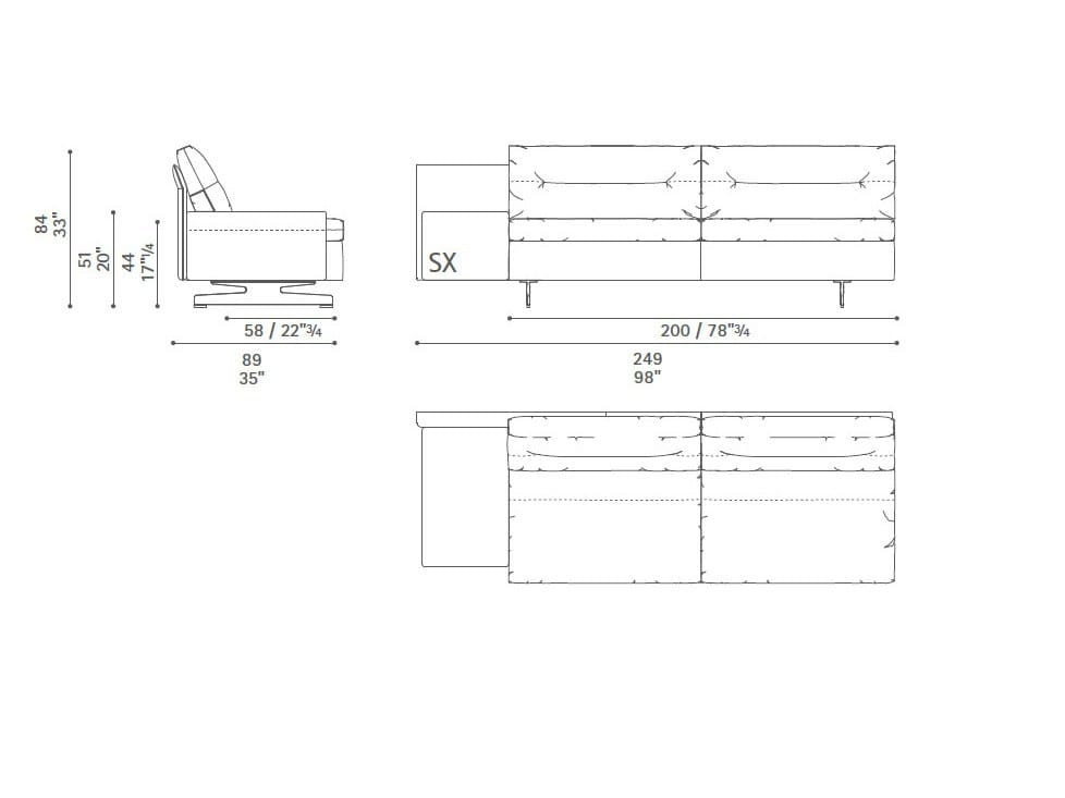 Диван с журнальной стойкой Poltrona Frau коллекция-диваны и кресла ARCH-00101037 - Вид №31
