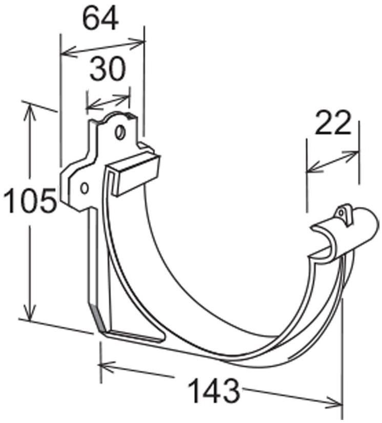 First Corporation Аист для водостока First plast Cip125r - Вид №1