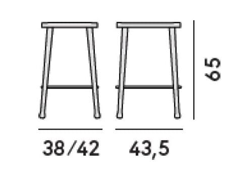 Высокий стул из ясеня Billiani Frisée ARCH-00028605 - Вид №3